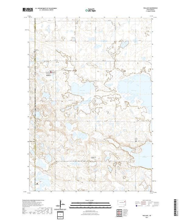 Wallace, SD — USGS 7.5-minute topo (2021)