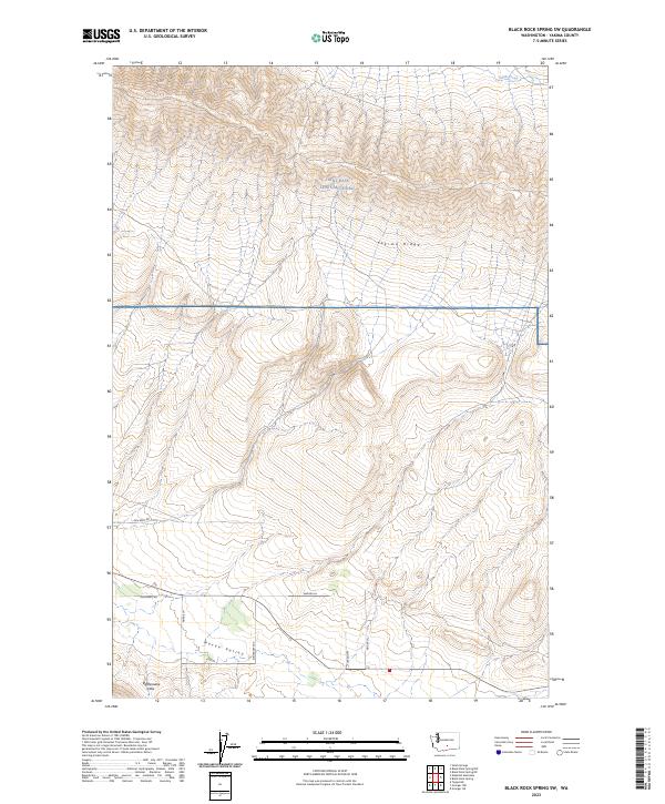 Black Rock Spring SW, WA — USGS 7.5-minute topo (2023)