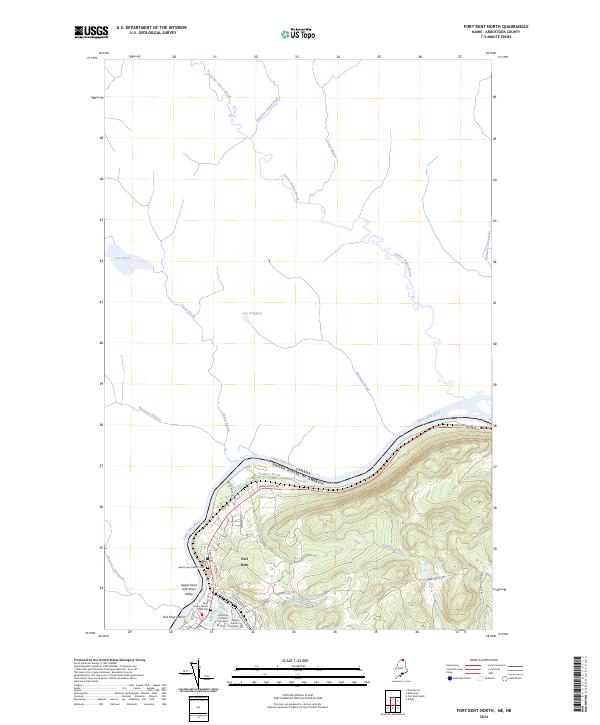 Fort Kent North, ME-NB — USGS 7.5-minute topo (2024)