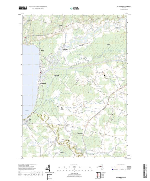 Sylvan Beach, NY — USGS 7.5-minute topo (2023)