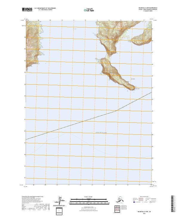 Seldovia A-3 NW, AK — USGS 7.5-minute topo (2024)