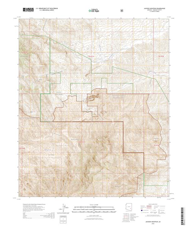 Jackson Mountain, AZ — USGS 7.5-minute topo (2026)