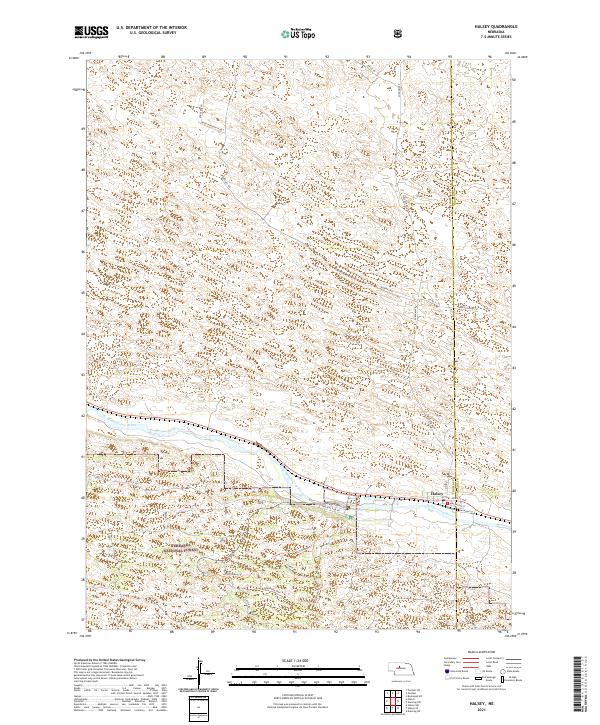 Halsey, NE — USGS 7.5-minute topo (2021)