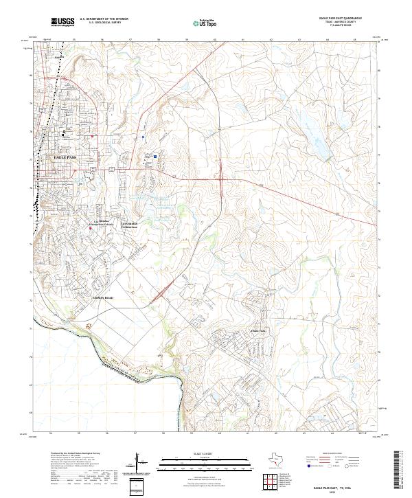 Eagle Pass East, TX,COA, US — USGS 7.5-minute topo (2022)