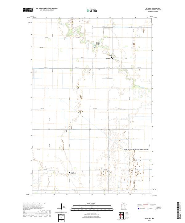 Anthony, MN — USGS 7.5-minute topo (2022)