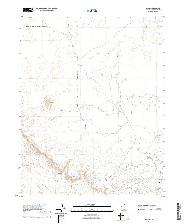 Moenave, AZ — USGS 7.5-minute topo (2021)