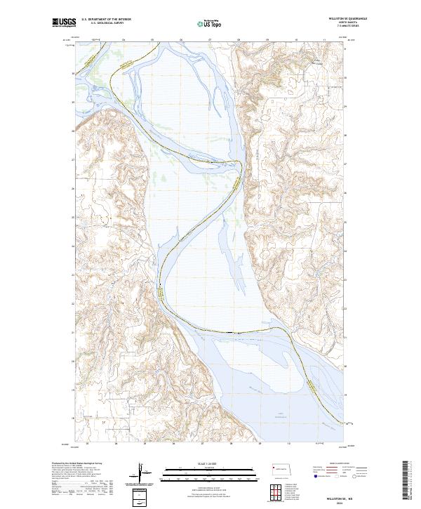 Williston SE, ND — USGS 7.5-minute topo (2024)