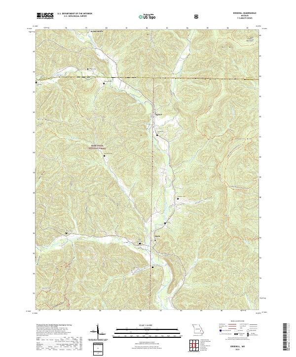 Edgehill, MO — USGS 7.5-minute topo (2021)