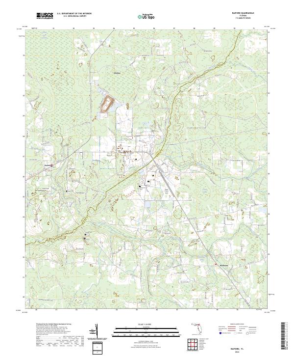 Raiford, FL — USGS 7.5-minute topo (2024)