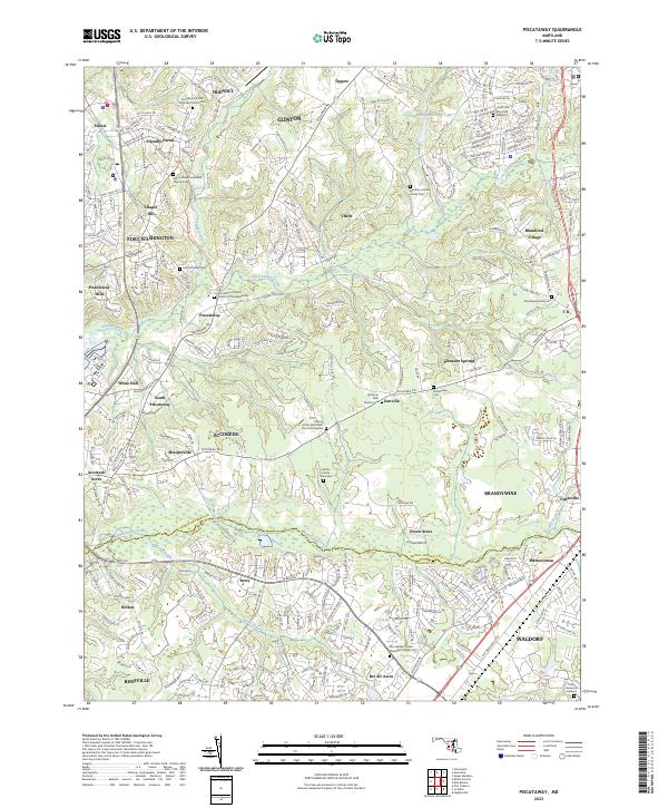 Piscataway, MD — USGS 7.5-minute topo (2023)