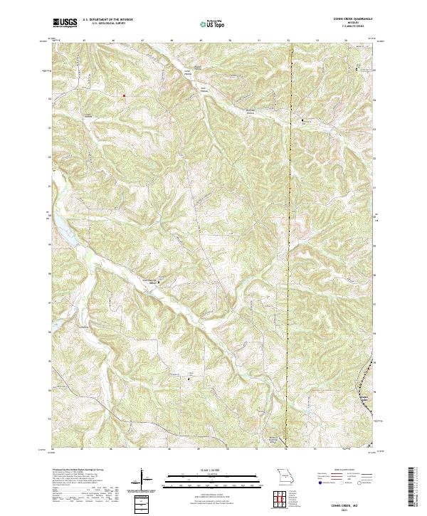 Conns Creek, MO — USGS 7.5-minute topo (2021)