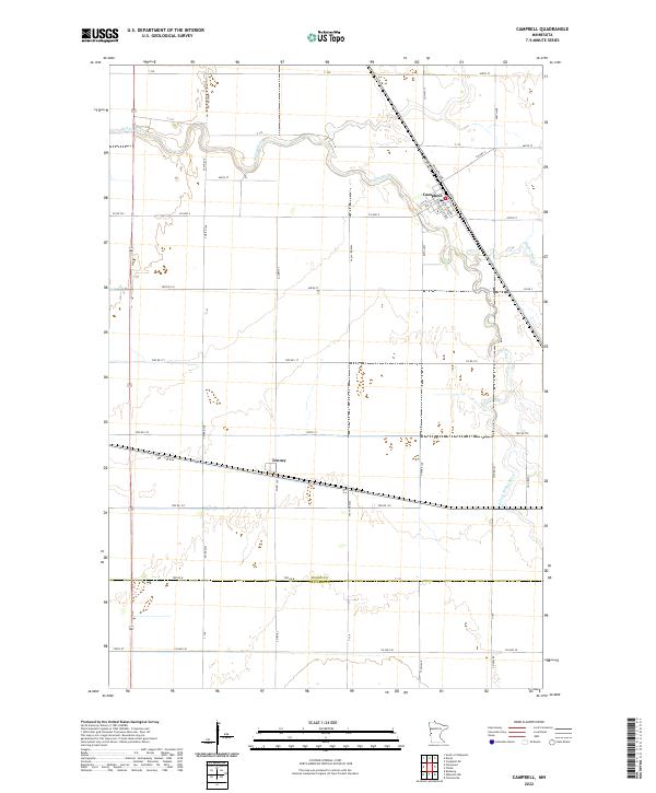 Campbell, MN — USGS 7.5-minute topo (2022)