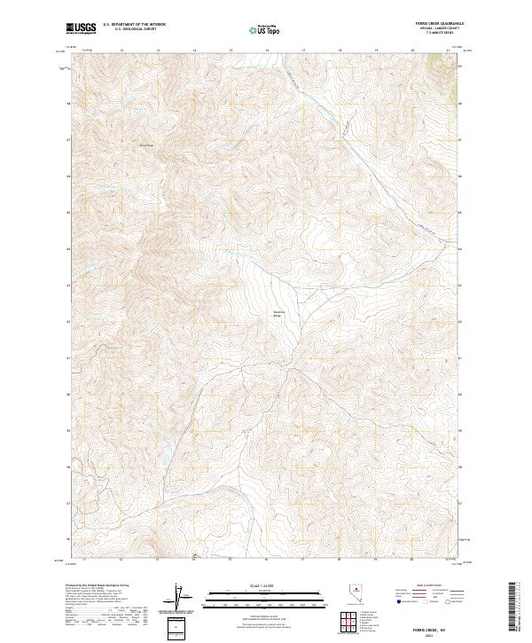 Ferris Creek, NV — USGS 7.5-minute topo (2021)