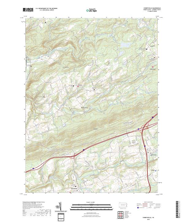 Sybertsville, PA — USGS 7.5-minute topo (2023)