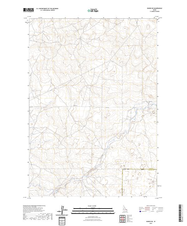 Dubois NE, ID — USGS 7.5-minute topo (2023)