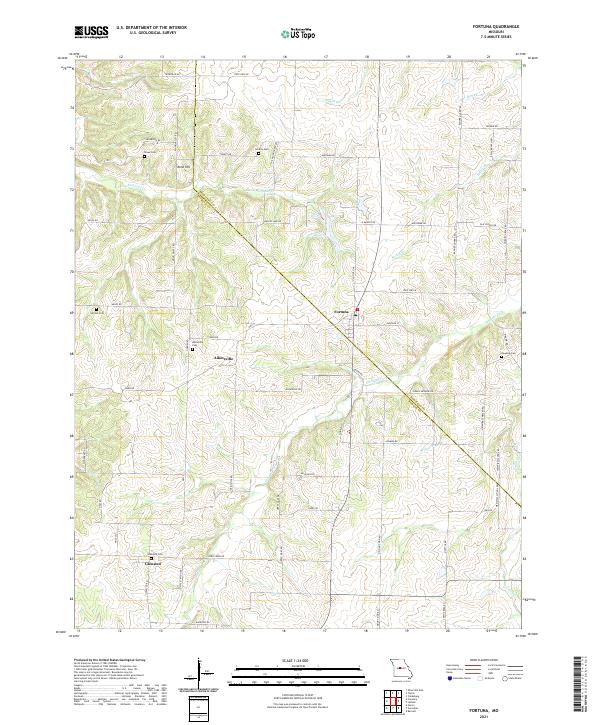 Fortuna, MO — USGS 7.5-minute topo (2021)