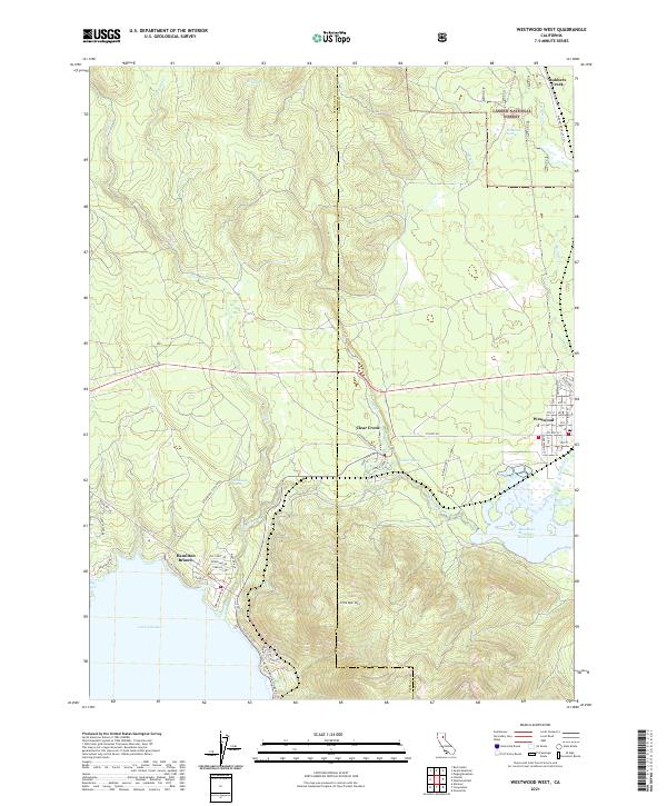 Westwood West, CA — USGS 7.5-minute topo (2021)