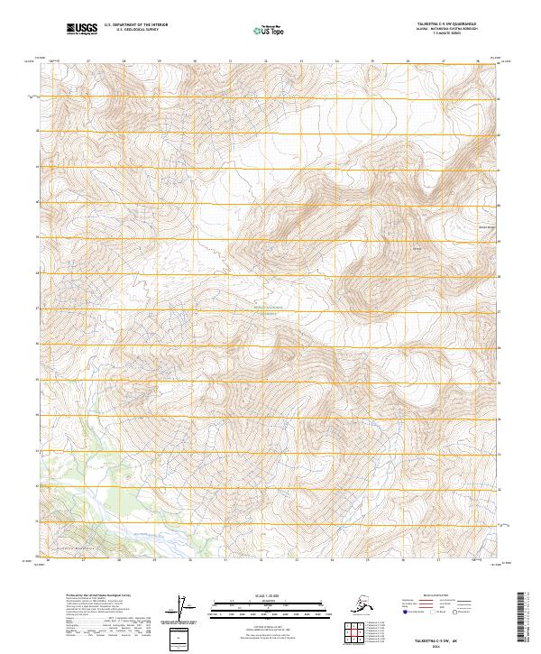 Talkeetna C-5 SW, AK — USGS 7.5-minute topo (2024)