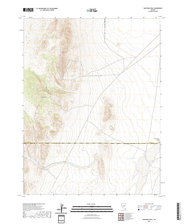 Eightmile Well, NV — USGS 7.5-minute topo (2021)