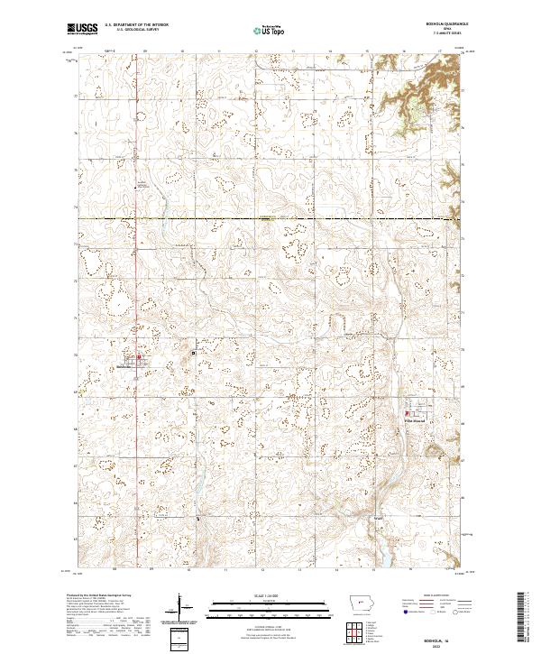 Boxholm, IA — USGS 7.5-minute topo (2022)