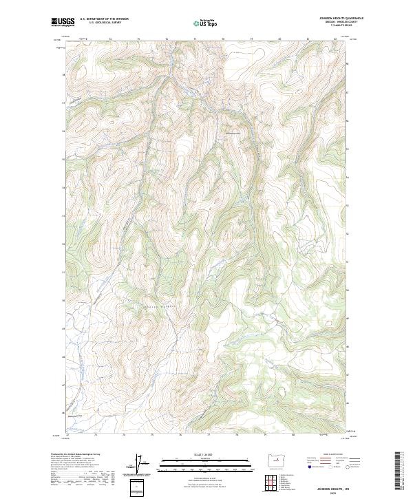 Johnson Heights, OR — USGS 7.5-minute topo (2023)