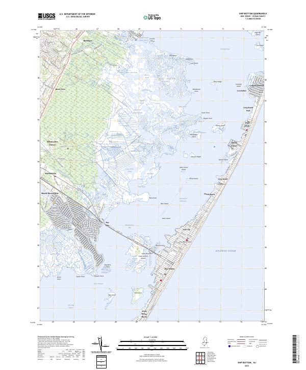 Ship Bottom, NJ — USGS 7.5-minute topo (2023)