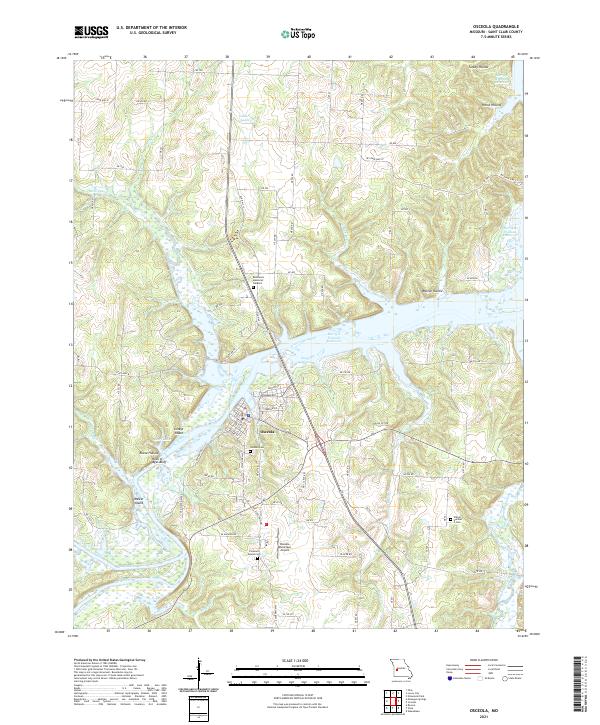 Osceola, MO — USGS 7.5-minute topo (2021)