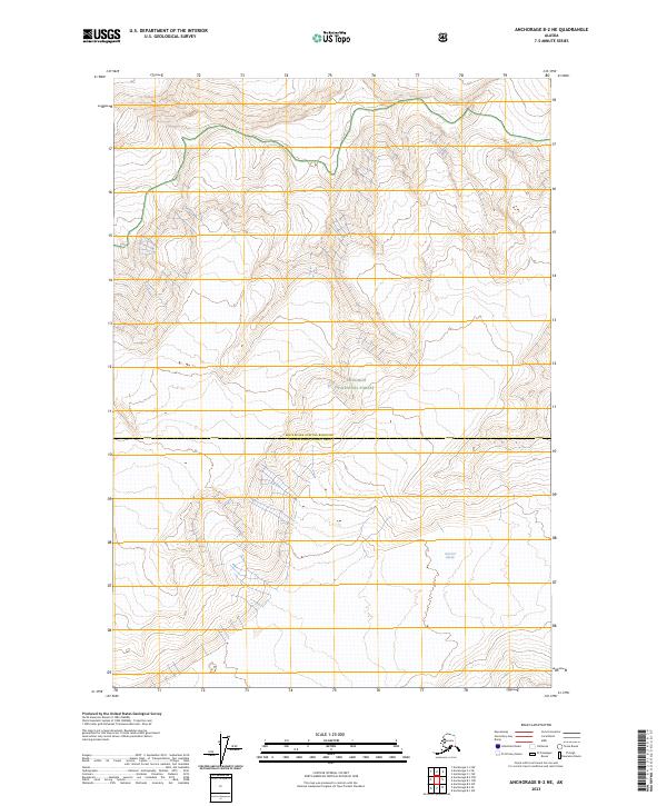 Anchorage B-2 NE, AK — USGS 7.5-minute topo (2023)