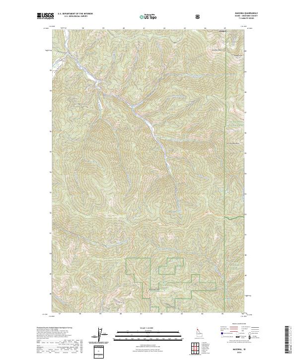 Masonia, ID — USGS 7.5-minute topo (2024)