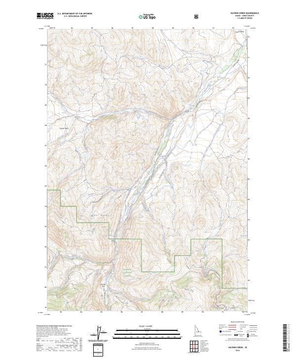 Hayden Creek, ID — USGS 7.5-minute topo (2024)