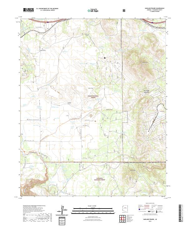 Garland Prairie, AZ — USGS 7.5-minute topo (2021)