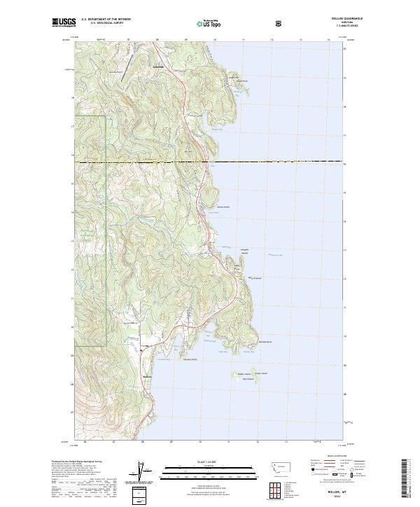 Rollins, MT — USGS 7.5-minute topo (2024)