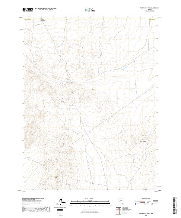 Telephone Well, NV — USGS 7.5-minute topo (2021)