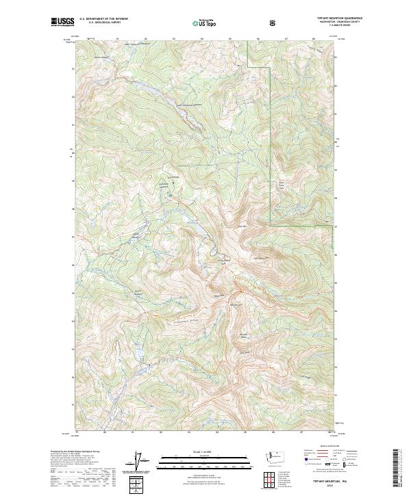 Tiffany Mountain, WA — USGS 7.5-minute topo (2023)