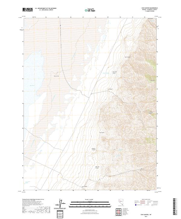 Cox Canyon, NV — USGS 7.5-minute topo (2021)