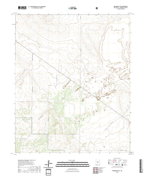 Progresso NE, NM — USGS 7.5-minute topo (2023)