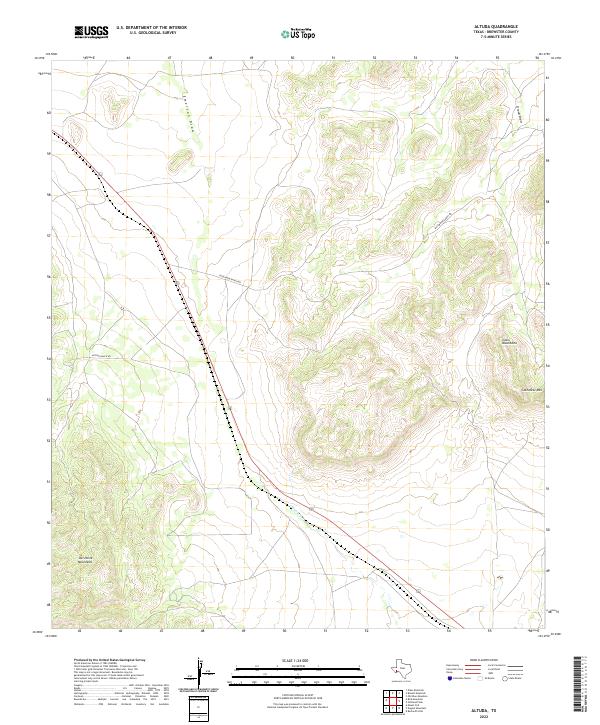 Altuda, TX — USGS 7.5-minute topo (2022)