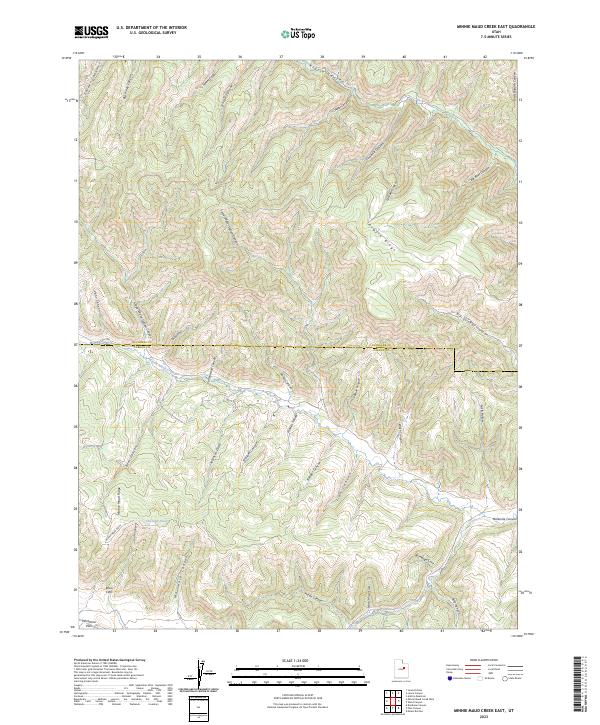 Minnie Maud Creek East, UT — USGS 7.5-minute topo (2023)