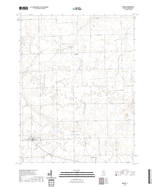Redmon, IL — USGS 7.5-minute topo (2024)
