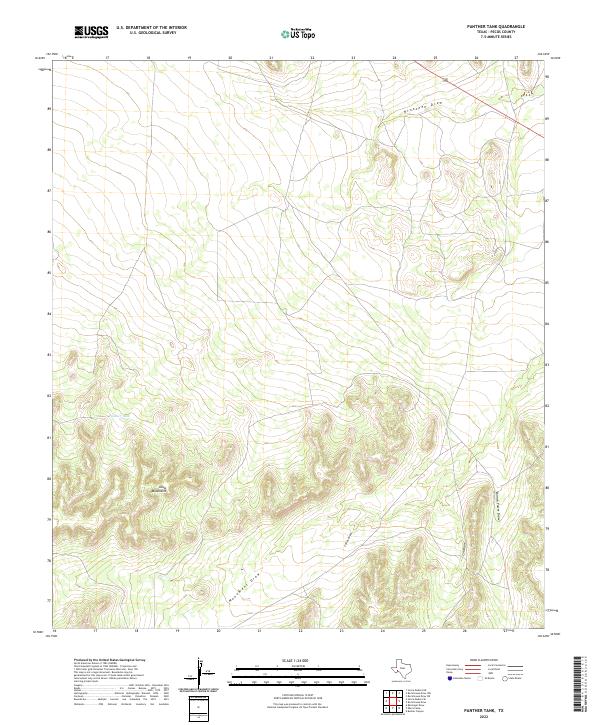 Panther Tank, TX — USGS 7.5-minute topo (2022)