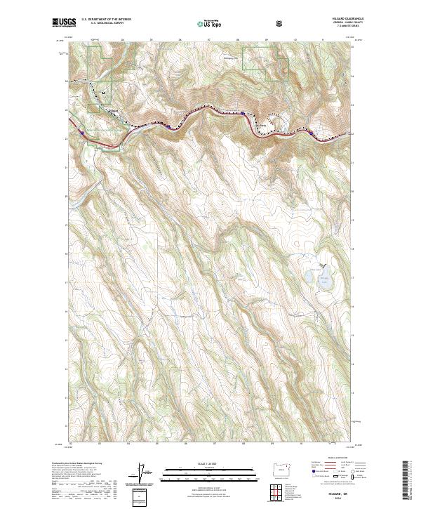 Hilgard, OR — USGS 7.5-minute topo (2024)