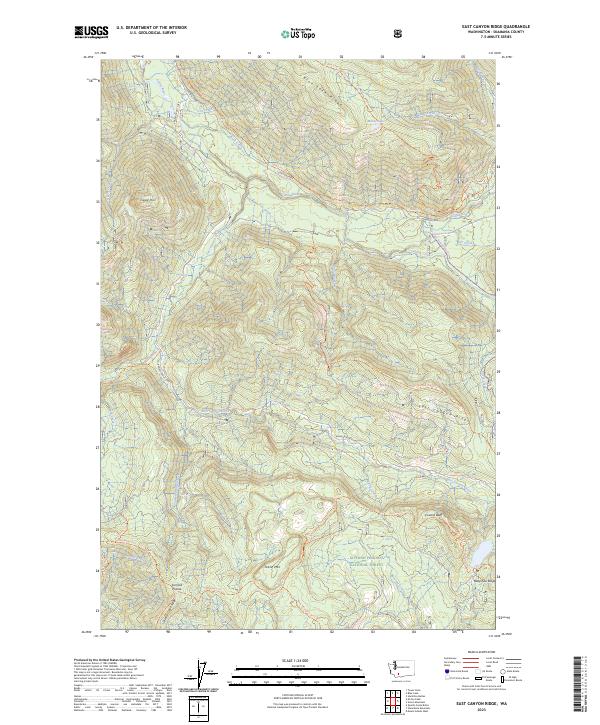 East Canyon Ridge, WA — USGS 7.5-minute topo (2023)