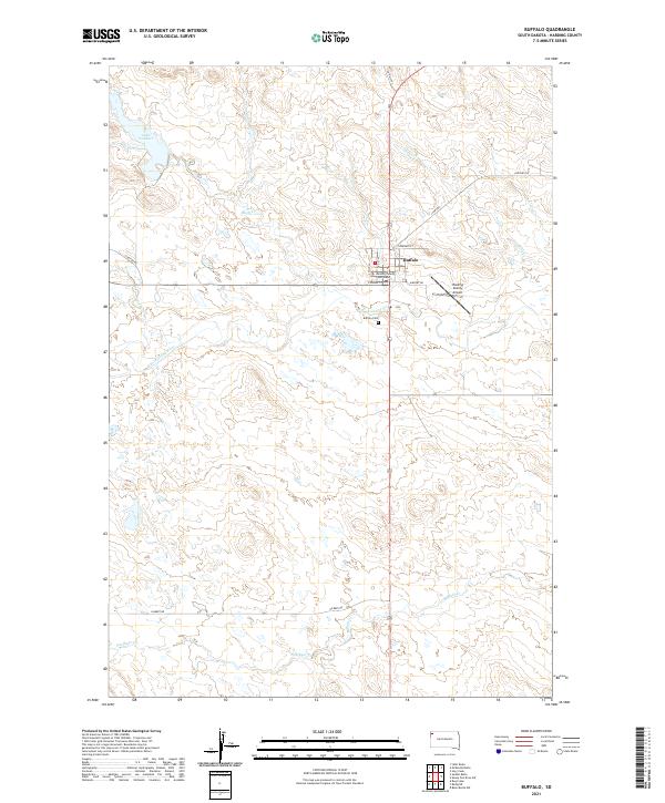 Buffalo, SD — USGS 7.5-minute topo (2021)