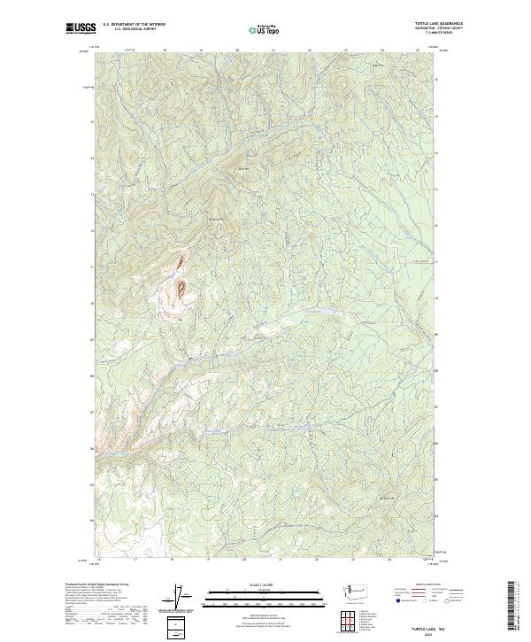 Turtle Lake, WA — USGS 7.5-minute topo (2023)
