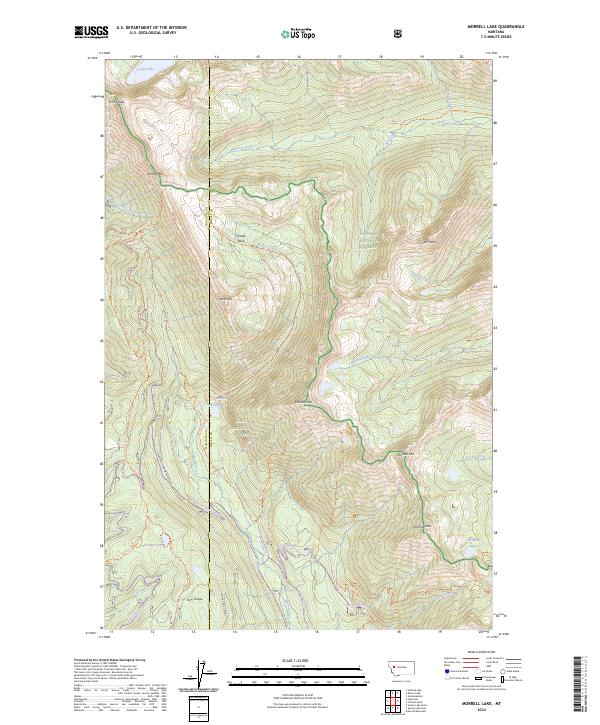 Morrell Lake, MT — USGS 7.5-minute topo (2024)