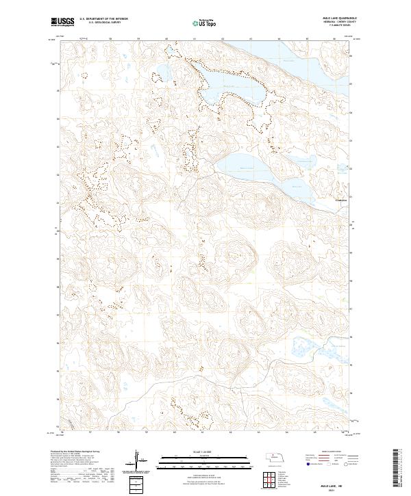 Mule Lake, NE — USGS 7.5-minute topo (2021)