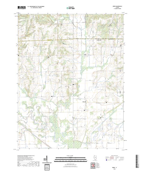 Birds, IL — USGS 7.5-minute topo (2024)