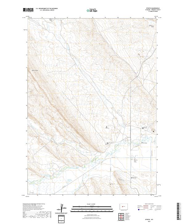 Ethete, WY — USGS 7.5-minute topo (2021)