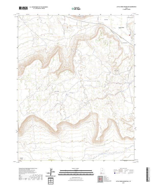 Little Creek Mountain, UT — USGS 7.5-minute topo (2023)