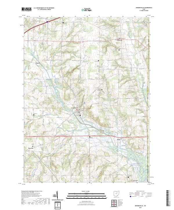 Jeromesville, OH — USGS 7.5-minute topo (2023)